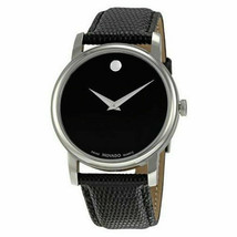 Movado 2100002 Museum Black Stainless Steel Men&#39;s Watch - £180.91 GBP