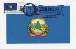 ZAYIX US First Day Cover FDC Maxicard  Vermont Statehood Owls Flags 0924... - $1.79