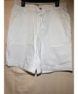 IZOD Saltwater Shorts Mens Size 32 White 100% Cotton Chino Pockets Q57 - $282.52 MXN