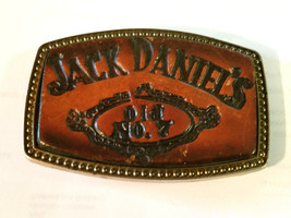 Jack Daniels Old No.7 Brand Leather Alumaline 4108 Belt Buckle BB-317 - £8.47 GBP