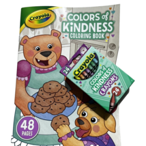 Crayola Colors of Kindness Color Book 48 Pages and 24 Crayons - £8.39 GBP