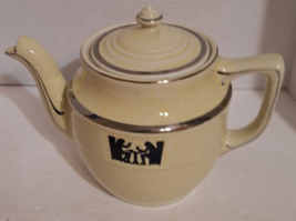 Vtg Hall&#39;s Silhouette Superior Quality Kitchenware 1930&#39;s 2 Qt. Tea Pot USA Made - £30.48 GBP