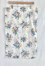 Thomaston Floral Bouquet Standard Pillowcase Vintage Ribbons Blue Percal... - $11.99
