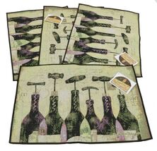 Sanctuary Wine Place Mats Set of 4 18x12.5 Inches - €11,11 EUR