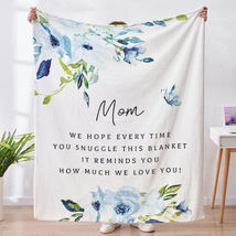 Mother&#39;s Day Gifts for Mom from Daughter Son, Blanket Gifts for Mom 60&quot; X 50&quot; Wh - £20.21 GBP