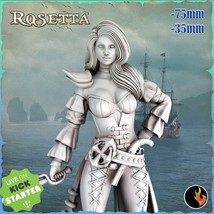 Rosetta | Pirate Girls Vol 1 * 35mm and 75mm Dungeons and Dragons Roleplay Minia - £5.58 GBP