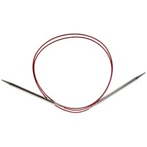 Red Lace Stainless Steel Circular Knitting Needles 47&quot;-Size 17/12.75mm - £19.59 GBP