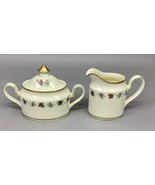Minton Mirabeau Bone China Sugar Bowl &amp; Creamer Set - Made In England - $658.42 MXN