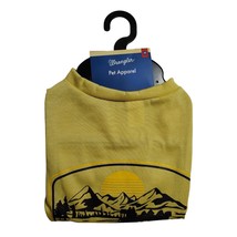 Wrangler Yellow Pet Shirt With Scenic Mountain Print Medium Size Cotton ... - £12.87 GBP