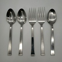 5 PC Wallace JULIENNE Pierced Serving Spoon &amp; Serving Forks Stainless Korea - £22.20 GBP