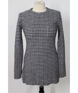 Theeory S Blue Gray Stripe Wool Blend Belira Evian Texture Rib Stretch S... - £52.37 GBP