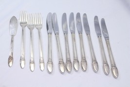 1847 Rogers First Love Grille Knives and Forks Butter Knife Silverplat L... - $35.27