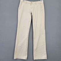 Aeropostale Womens Pants Size 2 Tan Stretch Straight Khaki Short Twill Classic - £9.03 GBP