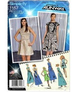 Simplicity Pattern Project Runway 1157 Dress Misses Szs 12 - 20 Bodice V... - $5.00