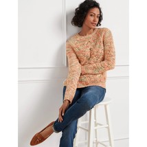 Talbots Pointelle Knit Crewneck Sweater Wool Blend Petite NWT - $29.99