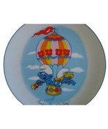 Retro Smurf porcelain collectible plate hot air balloon Have a Smurfy Da... - $11.40