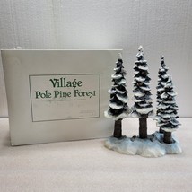 Dept 56 Village Collection #5527-1 &quot;Village Pole Pine Forest&quot; Set of 4 Trees - £15.55 GBP