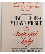 1947 The Imperfect Lady Ray Milland Movie Advertisement Teresa Wright DW... - $373.69 MXN