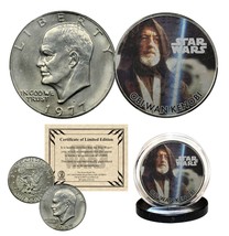 OBI-WAN Kenobi - Star Wars Officially Licensed 1976 Eisenhower Ike Dollar Coin - £9.60 GBP
