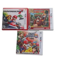 Mario Kart 7, Super Smash Bros Donkey Kong Country Returns- Nintendo 3DS - £26.14 GBP
