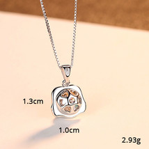 S925 Silver Twelve Constellation Necklace With 3A Zircon Pendant Women&#39;s Silver  - £11.88 GBP