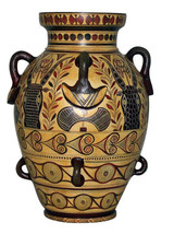 Ancient Greek Geometric Amphora Amphorae Vase Museum Replica Reproduction - £427.33 GBP