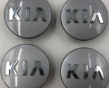 2011-2014 Kia Rim Wheel Center Cap Set Silver OEM B01B08058 - £71.93 GBP