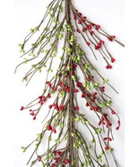 EV-1006R Primitive Pip Berry Garland in Red and Apple Green Color - £13.17 GBP