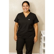 Figs Scrubs Set Women’s Black Top &amp; Pants Technical Collection Uniform S... - $39.95