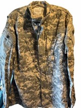 Army Camo Jacket Mens Nato 8090/9404 Medium Long Military Full Zip LS Gr... - £19.71 GBP