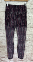 FABLETICS  Womens XS High Waist Mesh Powerform Leggings Sheer Plum Print... - $36.00