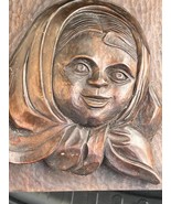 Antique Hand Carved Wood European French Wall Plaque Carving Sculpture A... - $1,166.83 MXN