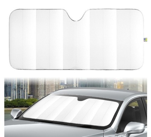 Auto Drive ~ Sun Shade ~ WHITE ~ 28.5 x 63 ~ Universal Fit ~ Folding Acc... - $30.00