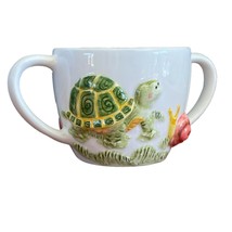 Betty Whiteaker Turtle &amp; Snail 2 Handled Cup Mug House Of Hatten 2000 - £11.67 GBP