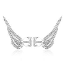 Distinctive Ear Studs Elegant Angel Wings Women&#39;s Earrings Face Skinny Earrings - £7.87 GBP