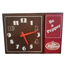 Vintage Dr Pepper Clock 10 2 4 Be A Pepper Deli Advertising - £155.84 GBP