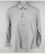 John Varvatos Slim Fit Long Sleeve Button-up Men&#39;s Dress Shirt 16.5 34/35 - $49.45