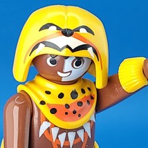 Playmobil Native Tribal African Warrior Chief Man Figure 4564 Jungle 1974 - £15.56 GBP