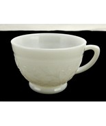 2 Anchor Hocking &quot;Anchorglass&quot; Ivory Punch Cups, Vintage 1940s Sandwich ... - £15.44 GBP