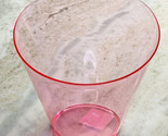 Caterer&#39;s Corner Clear Pink Plastic Container/ Ice Bucket 7.625x7x7.75 in - $7.80