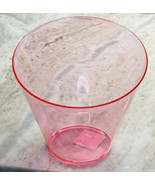 Caterer&#39;s Corner Clear Pink Plastic Container/ Ice Bucket 7.625x7x7.75 in - $7.80