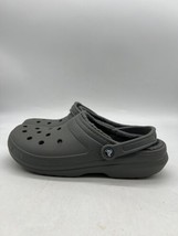 Crocs Classic Lined 203591 Unisex Adult Black Faux Fur Slip On Clog Size... - $29.69
