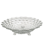 Fostoria American Clear Glass Round Flared Rim 3 Toe Footed Serving Frui... - £26.17 GBP