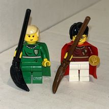 LEGO Harry Potter Minifigures 4726 Draco Malfoy &amp; Harry Quidditch w/ Brooms - $14.65