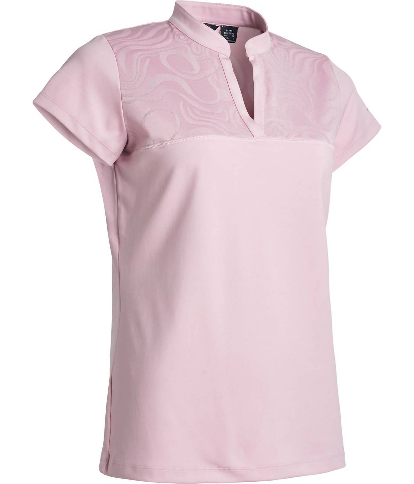 Abacus Sportswear Us women lisa cup sleeve polo in Rosebud