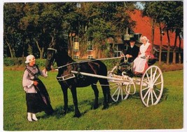 Holland Postcard Friesland Klederdracht Horse Cart Costumes - £1.77 GBP