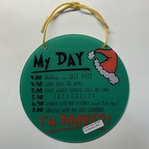 Dr. Seuss The Grinch Christmas 6&quot; Acrylic My Day I&#39;m Booked Jim Carrey - £8.51 GBP