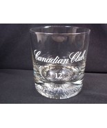 Canadian Club Classic whisky glass white &amp; gold lettering impressed base... - £6.73 GBP