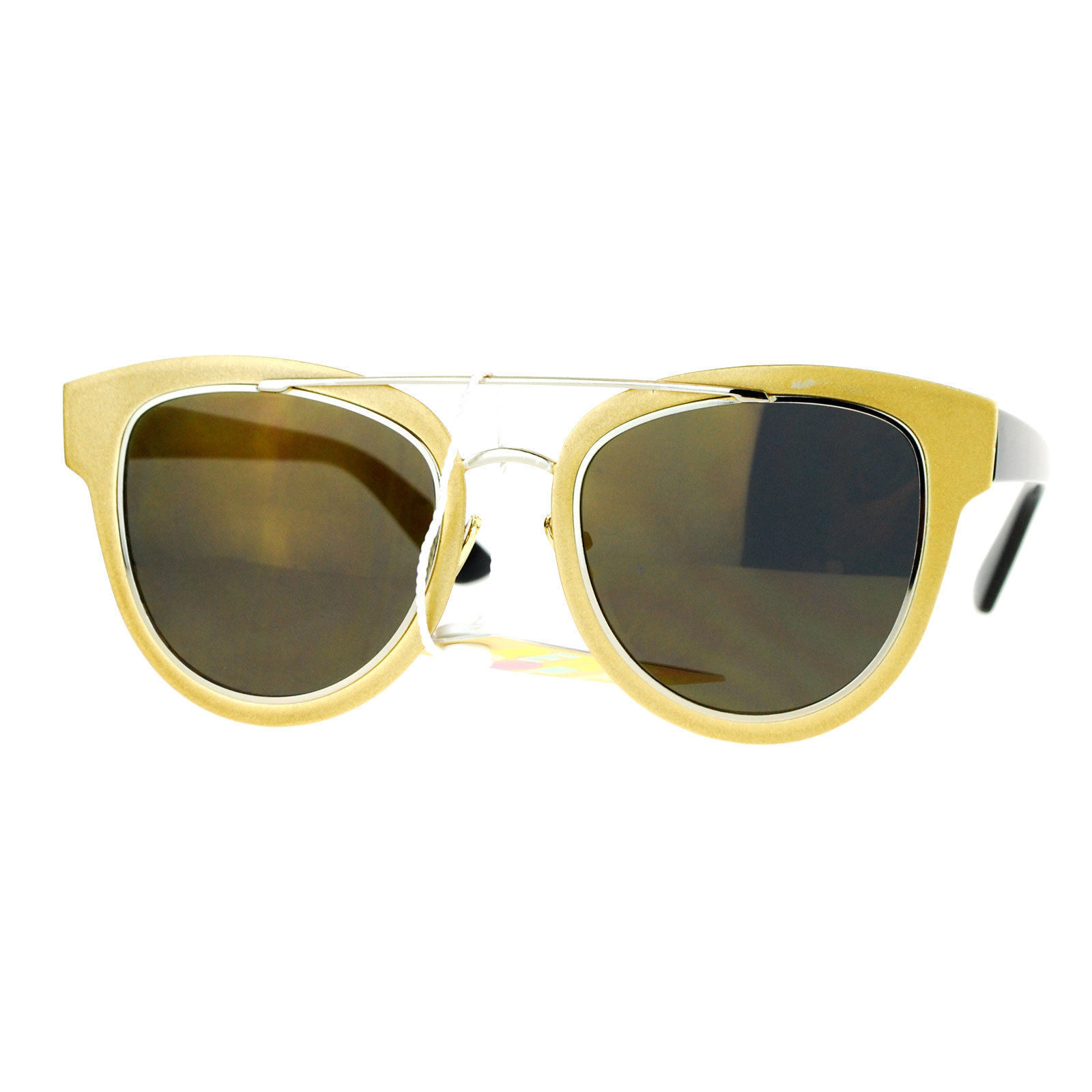 Fashion Sunglasses Womens Retro Horn Rim Flat Frame Eyewear - $13.04