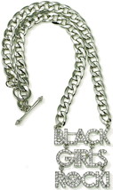 Black Girls Rock New Pendant Necklace Hip Hop Fashion - £24.26 GBP+